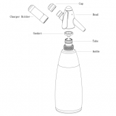 Mosa Soda Syphon Part Bottle 1.0L