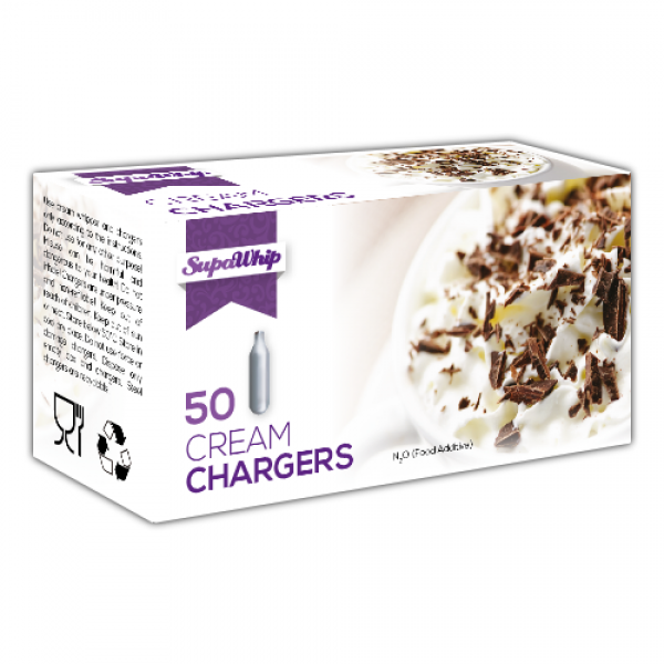 Supawhip Cream Chargers N2O 50 Pack x 60 (3000 Bulbs)